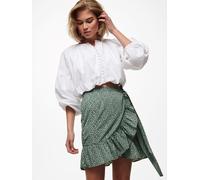 Only Olivia Print Wrap Skirt Vert chinois 8 (XS) Female