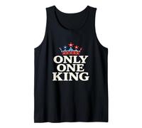 Only One King Bold Crown T-Shirt Graphique américain pour Homme Débardeur