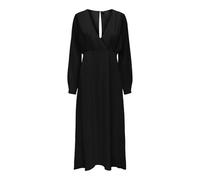 Only Onlalma Life Poly Jen Robe Longue Unie pour Femme, Noir, S