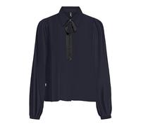 ONLY Onlalma Life Vis L/S Felina T-Shirt uni Blouse, Bleu Nuit, S Femme