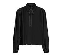 ONLY Onlalma Life Vis L/S Felina T-Shirt uni Blouse, Noir, XS Femme