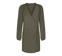 ONLY Onlalma Life Vis L/S Gina Dress Solid Robe, Kalamata, M Femme