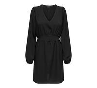 ONLY Onlalma Life Vis L/S Gina Dress Solid Robe, Noir, XL Femme