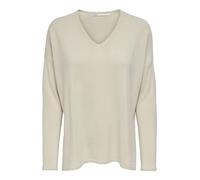 ONLY Onlamalia L/S V-Neck Pullover CC KNT Pull, Pumice Stone, S Femme