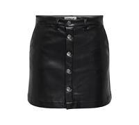 ONLY Onlamazing-Liora HW Jupe en Faux Cuir, Noir, XS Femmes