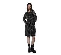 ONLY Onlana Robe à Sequins Taille L/S, Noir/détails : Paillettes Noires et dorées, M Femme