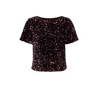 ONLY Onlanika SS Sequins Boat Top WVN, Vin, XS Femmes