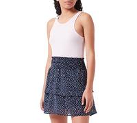 ONLY ONLANN Star Layered Smock Skirt Noos PTM, Jupe Femme, Night Sky/AOP:Dot W. Macadamia, S