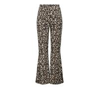ONLY Onlanna Rib Flared AOP Legging CS JRS évasé côtelé, Noir, M Femmes
