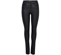 Pantalon en simili-cuir noir Noir Taille : XS / Longueur : 34