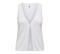 Only Onlantonia SL KNT Gilet pour Femme, Blanc éclatant., L