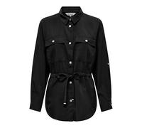 ONLY Onlaris Life 4/5 Fem Cargo Jacket CC WVN, Noir, L Femmes