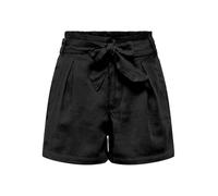 ONLY Onlaris Life Hw Belt Shorts CC WVN, Noir, S Femme
