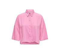 ONLY Onlastrid Life 2/4 Cropped Shirt WVN Chemisier, Rose Begonia, M Femme