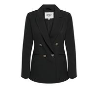 Blazer slim fit fermeture par bouton revers à encoche noir Page Noir 34