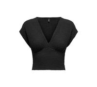 ONLY ONLASTRID S/S JRS Short Top, Noir, M