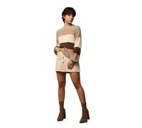 ONLY Pull-over 'Atia' olive / menthe / orange pastel / blanc naturel, Taille L