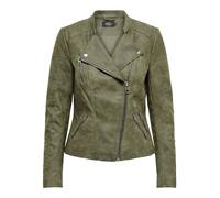 ONLY Onlava Faux Leather Biker OTW Noos Blouson Femme, Kalamata, 32 EU
