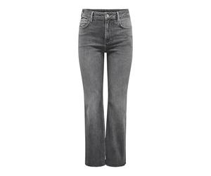 ONLY Onlbailey Hw Kick Flare DNM Cro Jeans, Gris Denim, 27W x 32L Femme