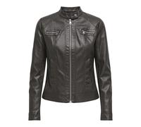 ONLY ONLBANDIT Faux Leather Biker OTW Noos, Veste de Motard Femme, Chocolate Torte, 38