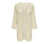 ONLY Onlbeach 7/8 Cardigan Long Nca KNT, Blanc, M Femme