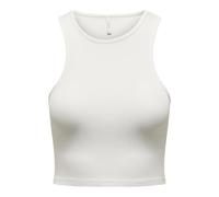 ONLY Onlbelia S/L Crop Top JRS Noos, Cloud Dancer, XS Femmes