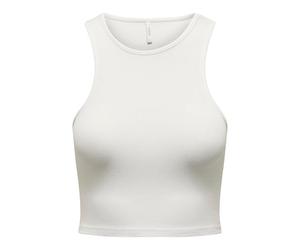 ONLY Onlbelia S/L Haut Court JRS Noos pour Femme, Cloud Dancer, L