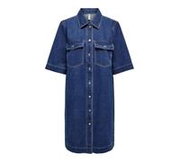 ONLY ONLBELLE Robe Courte en Jean pour Femme, Bleu foncé Denim, XL