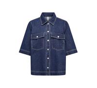ONLY Onlbelle S/S T-Shirt DNM Gua Noos, Bleu foncé Denim, M Femmes