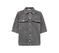 ONLY Onlbelle S/S T-Shirt DNM Gua Noos, Medium Grey Denim, XS