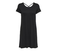 ONLY onlBERA Back Lace UP S/S Dress JRS Robe, Noir (Black), 40 (Taille Fabricant: Medium) Femme