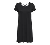 ONLY onlBERA Back Lace UP S/S Dress JRS Robe, Noir (Black), 40 (Taille Fabricant: Medium) Femme