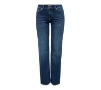Only Jean ONLBLUSH Coupe droite Taille moyenne Super-stretch Denim bleu foncé Taille 30