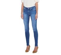 ONLY Onlbluh Jean Skinny pour Femme Taille Moyenne Coupe Skinny, Denim Bleu médium, XS / 34L