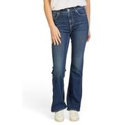ONLY ONLBLUSH Jean pour femme, jambe large, extensible, coupe évasée, taille mi-haute, coupe bootcut, bleu, noir, S, M, L, XL, XXL, 30-32 L, M / 32L