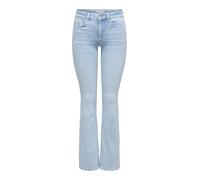 ONLY Jean Onlblush CRO495 mi‑évasé Denim Bleu clair L / 34L Femmes