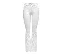 ONLY ONLBLUSH Mid Flared DNM REA0730 Noos, Jeans Femme, White,