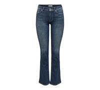 ONLY Onlblush Mid Flared DNM Rea260 Noos, Bleu foncé Denim, XL / 30L