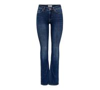 Only ONLBLUSH Mid Flared DNM TAI021 Noos, Jeans aux Femmes, Dark Blue Denim, M/32