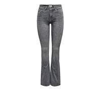 ONLY ONLBLUSH Mid Flared TAI0918 Noos Jeans, Gris Denim, L / 30L Femmes