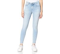 Only ONLBLUSH Mid SK AK RAW DNM REA1467 Noos Jeans, Femme, Skinny, Bleu, XS/34L