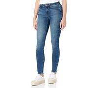 Only ONLBLUSH Mid SK ANK RAW DNM REA194 Noos, Jeans aux Femmes, Medium Blue Denim, XS/30