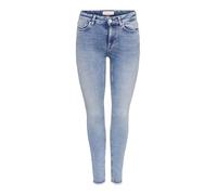 ONLY ONLBLUSH Mid SK ANK RAW DNM REA694 Noos, Jeans aux Femmes, Medium Blue Denim, L / 32L