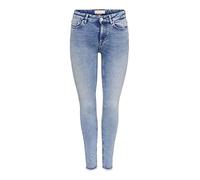 ONLY ONLBLUSH Mid SK ANK RAW DNM REA694 Noos, Jeans aux Femmes, Medium Blue Denim, M / 30L