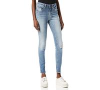 ONLY Onlblush Mid Sk Ank Raw Jeans Rea333noos, Jean skinny Femme, Bleu (Light Blue Denim), W36/L34 (Taille fabricant: Small)