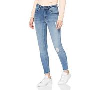 ONLY Onlblush Mid Sk Ank Raw Jeans Rea333noos, Jean skinny Femme, Bleu (Light Blue Denim), W38/L32 (Taille fabricant: Medium)