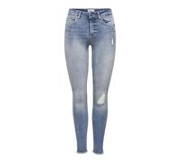 Only Blush Life Mi Skinny Raw Rea334 Pants Bleu M / 34 Femme