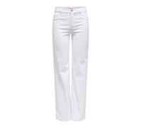 ONLY Jean Onlblush taille mi-haute coupe droite Super Stretch Blanc XL / 30L
