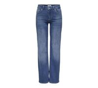 ONLY Onlblush Mid Straight DNM Rea12187 Noos Jeans, Denim Bleu médium, S x 34L Femme