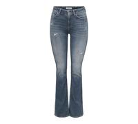 ONLY Onlblush Mid Waist Flared DNM Rea1099, Denim Bleu médium, M / 30L Femmes